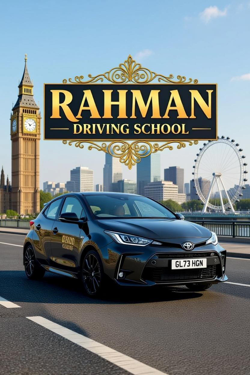 Student learning to drive with instructor in car